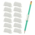 thumbnail image 1 of Uxcell 12 Pcs Soportes de Lápiz Adhesivos para Escritorio, Clip Universal de Lápiz Soporte de Bolígrafo de Silicona Organizador de Bolígrafo para Pared Clipboard Suministros para Maestros, Blanco, 1 of 6