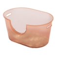 thumbnail image 4 of Bandejas de arena para mascotas con lados altos Bandejas de arena para gatitos Orinal Inodoro Rosa sucio, 4 of 9