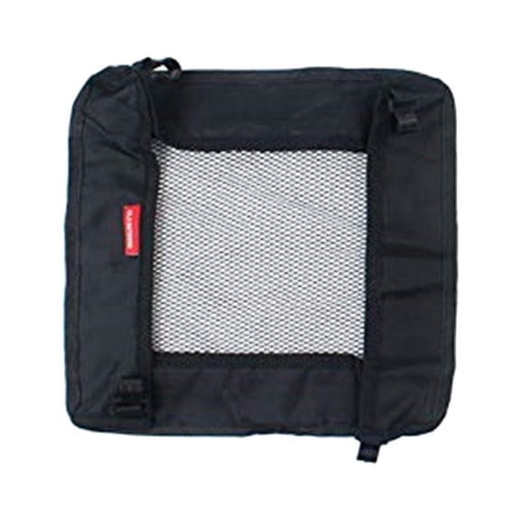 MLINS Outdoor Folding Table Storage Hanging Net Basket Picnic Table Storage Rack-Size L(Black)