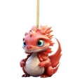 thumbnail image 2 of Fiudx Ofertas Del Día Colgante Plano Acrílico Decoraciones Navideñas Dinosaurio Navidad Año Nuevo Colgante De Coche, 2 of 3