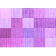 thumbnail image 1 of Ahgly Company Indoor Rectangle Checkered Purple Modern Area Rugs, 5' x 8', 1 of 4
