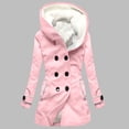 thumbnail image 3 of HTNBO Womens Winter Coats Outerwear Ladies Fleece Jackets with Hood Long Coats for Cold Weather Terra and, 3 of 4