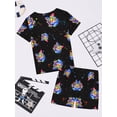 thumbnail image 4 of QEFJNO 3-12Y Kids Boys Pajamas Set 2 PCS Short Sleeve Top and Shorts Pants for Toddler Boys Cat Pjs Summer, 4 of 12