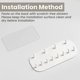 thumbnail image 3 of Necklace Hanger Wall Mount, Adhesive Jewelry Storage Hanging with 12 Hooks, Jewelry Hooks for Necklaces, Rings, Bracelets Keys - White (Pack of 2), 3 of 5