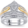 thumbnail image 5 of 1/2 Carat T.W. Diamond Sterling Silver Bridal Set, 5 of 6