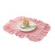 thumbnail image 1 of Mantel individual de cocina cuadrado y redondo de algodón lavado con bordes plisados, resistente al calor, para comedor, hogar, cocina, fiestas., 1 of 8