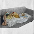 thumbnail image 5 of Astrology Soft Flannel Fleece Throw Blanket, Baby Aquarius Zodiac Playing Water and Bowl Joy Magic Saturn Planet Stars, Cozy Plush for Indoor and Outdoor Use, 50" x 60", Multicolor, by Ambesonne, 5 of 5