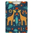 thumbnail image 2 of 12.5"x9" Cartoon Giraffes Clipboards, Standard A4 Letter Size Nursing Clipboard with Low Profile Metal Clip Decorative Clip Board for Office Supplies,Silver, 2 of 7