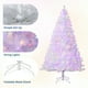 thumbnail image 2 of Árbol de Navidad Blanco Preiluminado, Árbol Artificial para Casa y Oficina con 250 Luces LED Blancas Cálidas y 288 Ramas, Fácil Montaje, 2 of 5