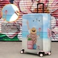 thumbnail image 2 of Travel Luggage Cover Suitcase Protector Fits 18-32 Inch Luggage Wheel Covers Patterned Travel Related Items Flower Luggage Protector Elastic Luggage Anti-scratch Suitcase Cover XL, 2 of 5