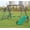 Blue, variant on CZBZ Baby Toddler Indoor/Outdoor Metal Swing Set with Safety Belt, Heavy-Duty A-Frame Backyard Swing for Infants 9-36 Months