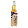 thumbnail image 2 of Carolines Treasures SC9514MUK Cocker Spaniel Buff Usa American Flag Michelob Ultra bottle sleeves For Slim Cans - 12 oz., 2 of 3