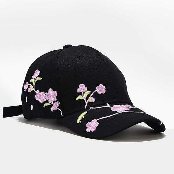 Bunenne Baseball Cap Trucker Hat Snapback Hats for Men Women Cap Floral Fashion Sun and Hat Embroidery Baseball Men Cap Baseball Caps Men's Hats & Caps Visor Hats for Women Black One Size