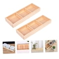thumbnail image 4 of PBPBOX 2Pcs Premium Wood Divided Storage Box with 3 Lattices for Flowerpot Display and Kitchen Utensil Holder, 4 of 6