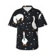 thumbnail image 1 of Fotbe Fashionable Goose Camisa Hawaiana para Hombre Unisex – Camisa Casual de Verano con Botones de Manga Corta de Algodón y Lino,Medium, 1 of 7
