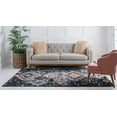 thumbnail image 4 of Rugs.com Morocco Collection Rug – 9' x 12' Navy Blue High-Pile Rug Perfect For Living Rooms, Large Dining Rooms, Open Floorplans, 4 of 9