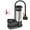 Silver, variant on Ohmyroo Portable Bicycle Foot Pump With Pressure Gauge 6.7 Inch High Pressure Tire Inflator For Various Inflatables