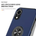 thumbnail image 5 of Phone Case for iPhone XR,[ Military Grade ] Drop Tested Protection Case with Magnetic Car Mount 360°Rotatable Ring Holder, 2-Layer Rugged Hybrid Hard PC Soft Rubber Cover for iPhone XR, Blue, 5 of 7