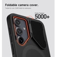 thumbnail image 5 of SURITCH for Samsung Galaxy S25 FE Case with Camera Cover and Adjustable Kickstand, Shockproof Slim Magnetic Case, Matte Black, 5 of 9
