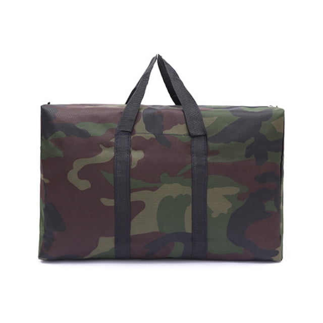 Jumpingount Bolsa de equipaje en movimiento Capacidad Unisex Insertar Organizador Camuflaje Cremallera impermeable Bolsas para acampar al aire libre Envolturas para manijas de equipaje 125L Jumpingount AP012215-05