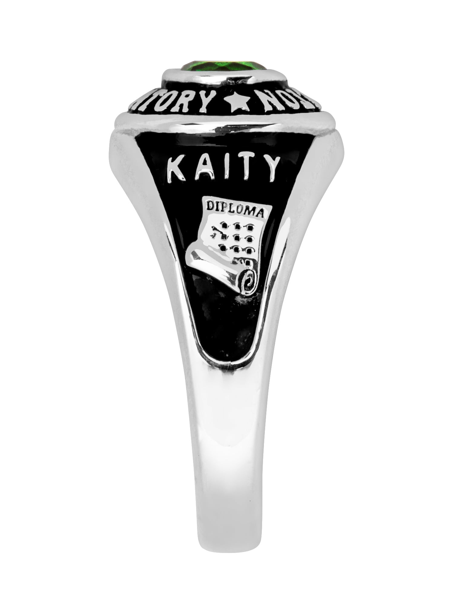 Order Now for 2025 Graduation, Freestyle Women's Round Birthstone Class Ring, Personalized, High School or College