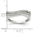 thumbnail image 3 of Sterling Silver Polished Cubic Zirconia Ring, 3 of 3