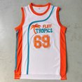 thumbnail image 3 of Camisetas de baloncesto Trillest Semi Pro Movie Jackie Moon 33 Monix 11 blancas y verdes Flint Tropics para hombre para fiesta de Halloween, 3 of 5