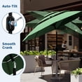 thumbnail image 4 of QinaQin Vented Patio Umbrella, 8 Sturdy Ribs, Easy Crank & Tilt, Dark Green, 4 of 8