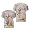 thumbnail image 3 of Trick or Treat German Shorthaired Pointer Funny Mummy Cosplay Pumpkin Candy Basket All Over Print 3D Shirt Unisex Merch GSP Lover Dog Gift - 12016, 3 of 6