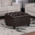 thumbnail image 4 of Designs4Comfort Table Basse Ottomane Herald avec Rangement en Tissu Espresso, 4 of 13