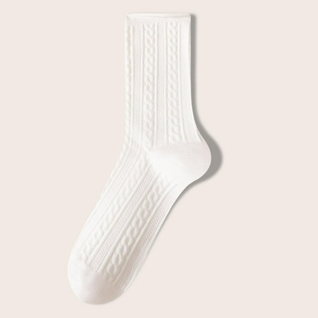 Ohufall Women's Long Socks Comfortable Fashion Trend All-Match Socks