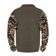 thumbnail image 4 of Blusas y camisas de manga larga con cuello redondo para hombre, talla grande, media cremallera, cuello redondo, estampado vintage de camuflaje, blusa de poliéster de manga larga para hombre, 4 of 4