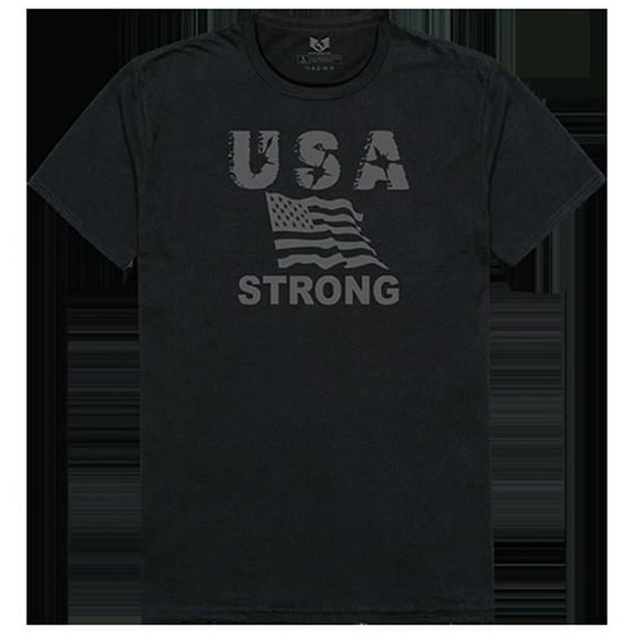 USA Strong 2 Relaxed Graphic Tee Shirt, Black - 2XL