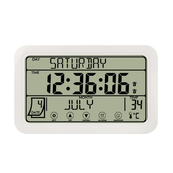 CozyQx Digital Clock Wireless indoor/Outdoor Temperature atomic Clock Battery Powered with High Accuracy Sensor