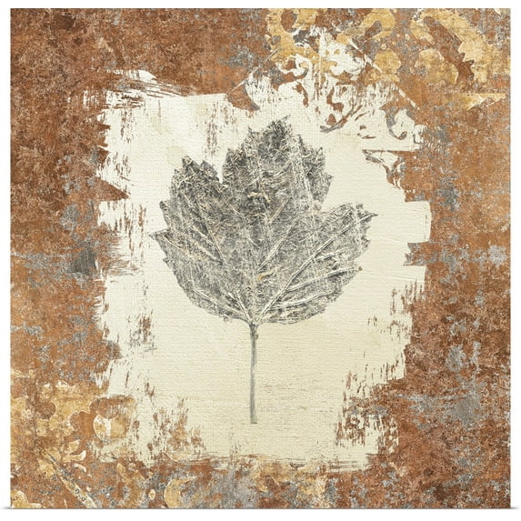 Great BIG Canvas | Rolled Avery Tillmon Poster Print entitled Gilded Leaf V