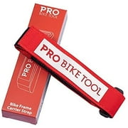PRO BIKE TOOL Bike Frame Strap for Tool Carrying Washable (Red)