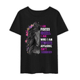 thumbnail image 2 of Girl Short Sleeve T-shirt I AM PISCES GIRL...Horse Printed Women Tshirt Casual Funny T Shirt female Harajuku Tee Women Tops, 2 of 5
