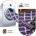 thumbnail image 4 of Purple Moroccon Round Rug 3ft Washable Circle Entryway Rugs Non Slip Country Chic Ethnic Minimalist Motifs Area Rug Indoor Floor Carpet for Bedroom Kitchen Living Room Home Office Dining Room Nursery, 4 of 8