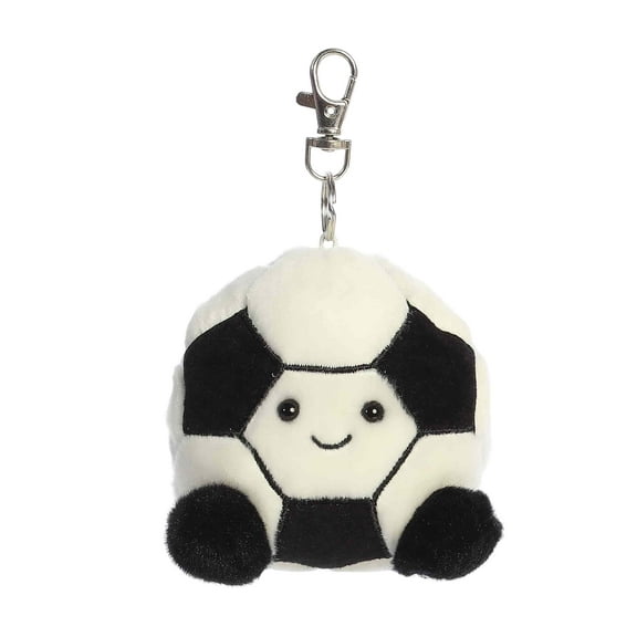 Aurora - Mini White Adorable Clip-On - 4" Striker Soccerball - Palm Pals