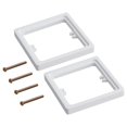 thumbnail image 2 of 2pcs Single Socket Spacer Square Spacer 10MM Single Socket Spacer 1 Gang Frame Plate Box Square Spacer With 40mm Screws, 2 of 8