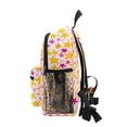 thumbnail image 4 of FORMRS School Backpack with Front Zippered Pocket 12" Student Travel Daypack, Light Pink Stars, 4 of 6
