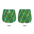 thumbnail image 5 of Picia Pineapples1 Pattern Women's 2 in 1 Athletic Running Shorts High Waisted Workout Casual Gym Sweat Shorts with Comfy Liner Zipper Pockets-Small, 5 of 9