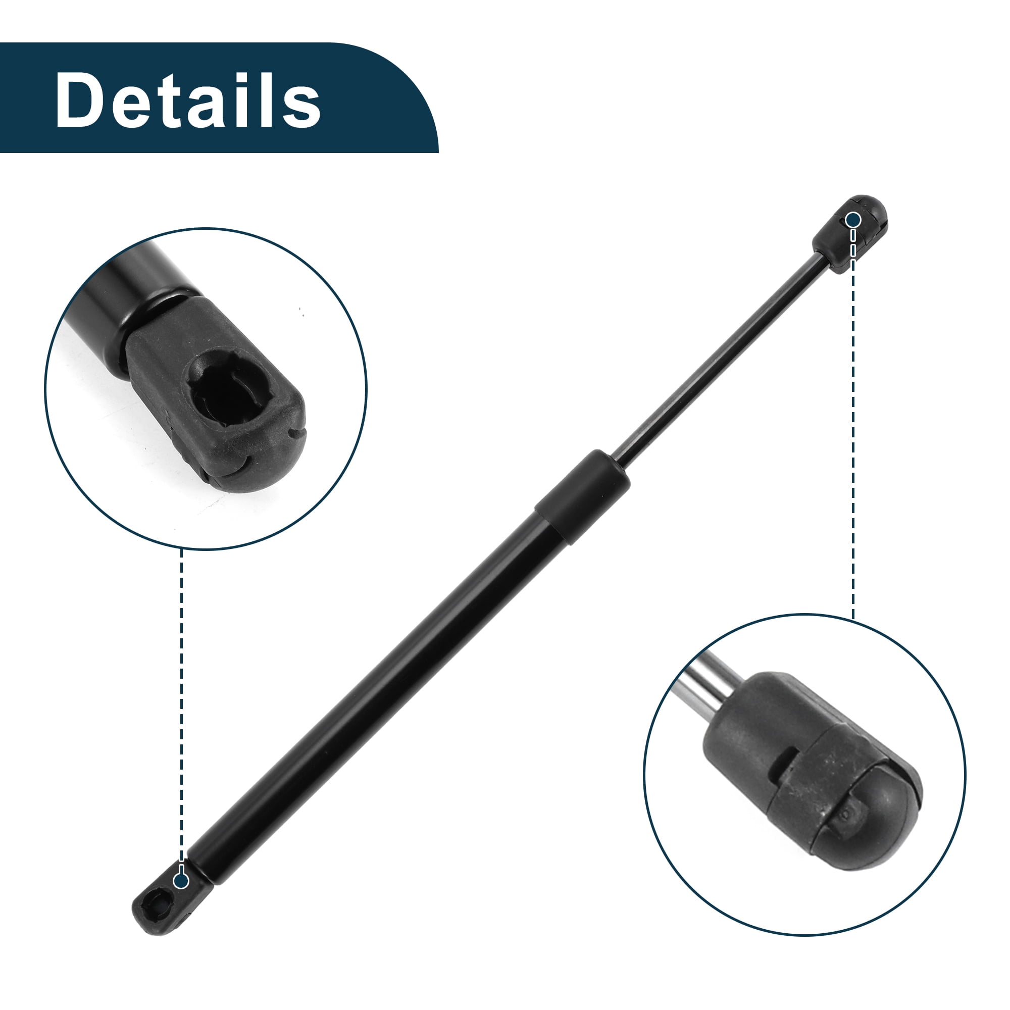 Unique Bargains 2Pcs Lift Supports for Chevrolet Corvette 1997-2004 No.9L7Z16C826A Black