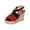 Red, variant on Clearance VerPetridure Women's Sandals Summer Casual Thick Soled Shoes Fish Mouth Casual Wedge Heels Sandals