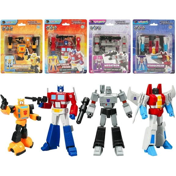 YOLOPARK G1 Transformers  Toys Action Figure, 4-Pack( Optimus Prime,Megatron,Starscream,Bumblebee), 8 