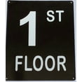 thumbnail image 3 of 1ST FLOOR SIGN (10X12,Black Aluminum) -ref21422, 3 of 5