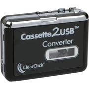 ClearClick Cassette Tape To USB Converter with Cassette2CD Wizard 2.0 Software