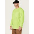 thumbnail image 3 of Hawx Men's Enhanced Visibility Long Sleeve Work T-Shirt Yellow XX-, 3 of 4
