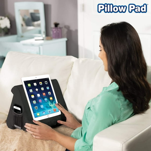 Coussin de Support Tablette PC Smartphone Pad Pillow Support Lavable Noir
