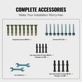 thumbnail image 6 of VEVOR Handrails for Outdoor Steps, Fit 2 or 3 Steps Outdoor Stair Railing, Picket#2 Wrought Iron Handrail, Flexible Porch Railing, Black Transitional Handrails for Concrete Steps or Wooden Stairs, 6 of 9